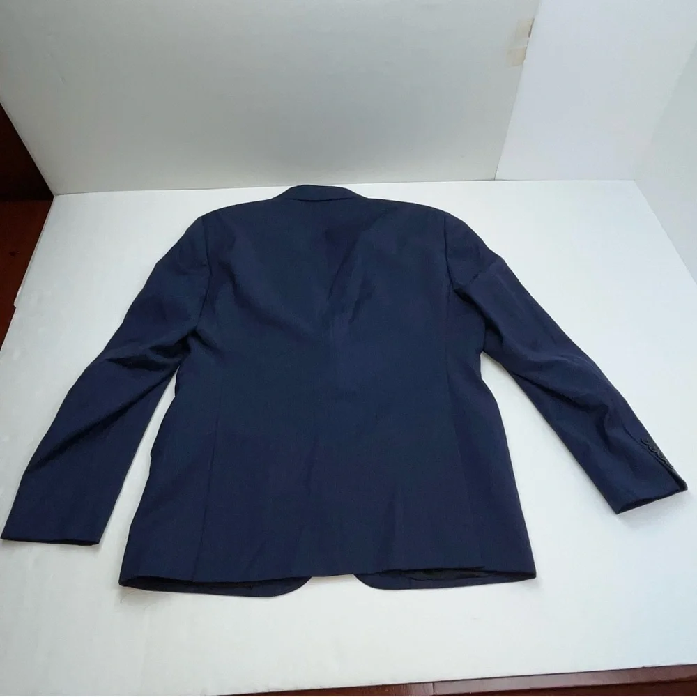 Emporio Armani G-Line‎ Textured Sport Coat Size US 50 Blue 100% Virgin Wool NWOT